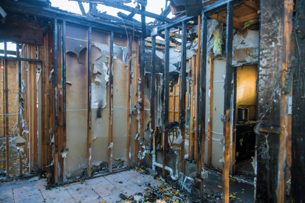 Professional Emergency Fire Cleanup technician working in Hampton, MD